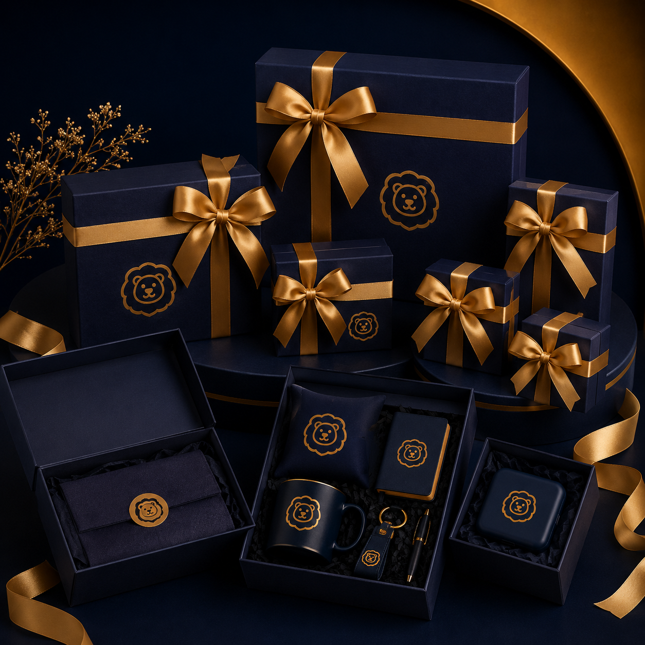 Custom Gift Boxes & Ribbons